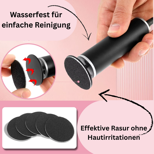 Wiederaufladbarer Hornhautentferner für die Füße